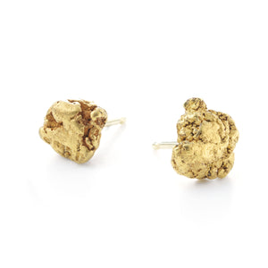 Gold Nugget Ohrstecker von Golpira 